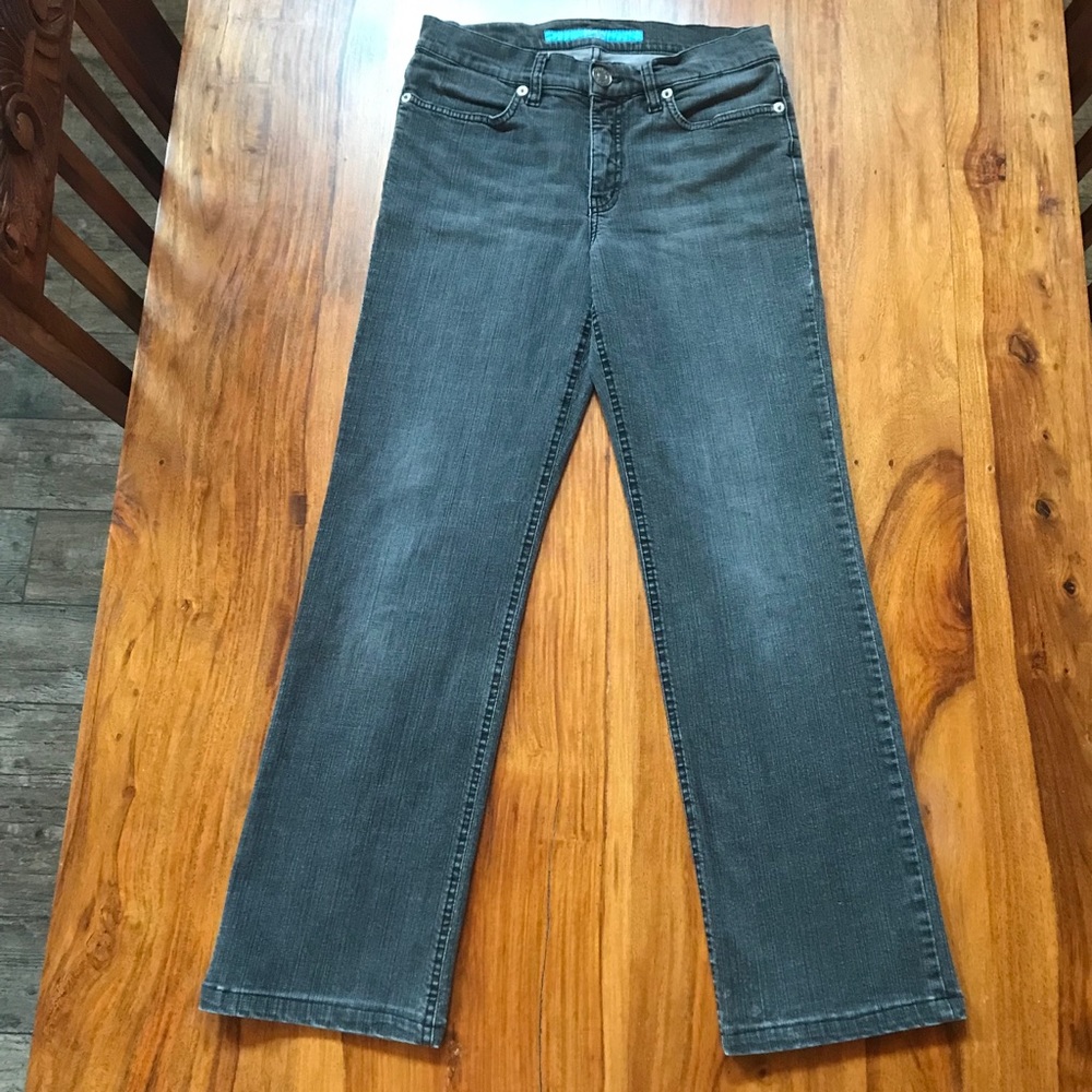 Escada Sport Linda Straight Leg Faded Black Jeans